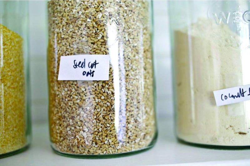 ويك مرطبان Weck 974 زجاجي سعة 1.5 لتر بسعة تخزين كبيرة، برطمانات حفظ مع أغطية محكمة الغلق مناسبة للتخليل - جرة واحدة بغطاء زجاجي وغطاء خشبي 54 أونصة سائلة. أوقية - Image 5